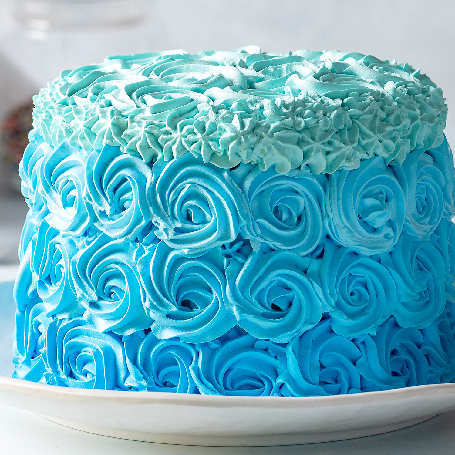 Blue Roses Designer Chocolate Cake | Cake2homes