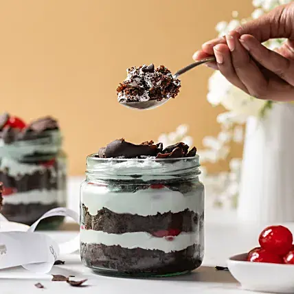 Black Forest Cream Cake Jar Set of 2 | Cake2homes