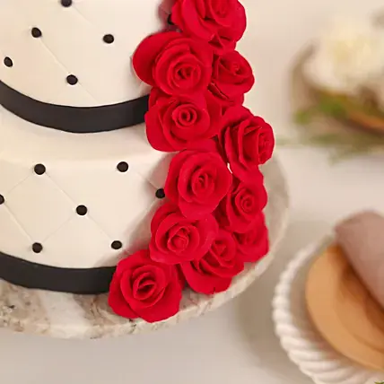 Rose Fondant Cake Chocolate | Cake2homes