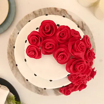 Rose Fondant Cake Chocolate | Cake2homes