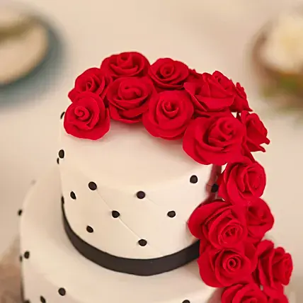 Rose Fondant Cake Chocolate | Cake2homes
