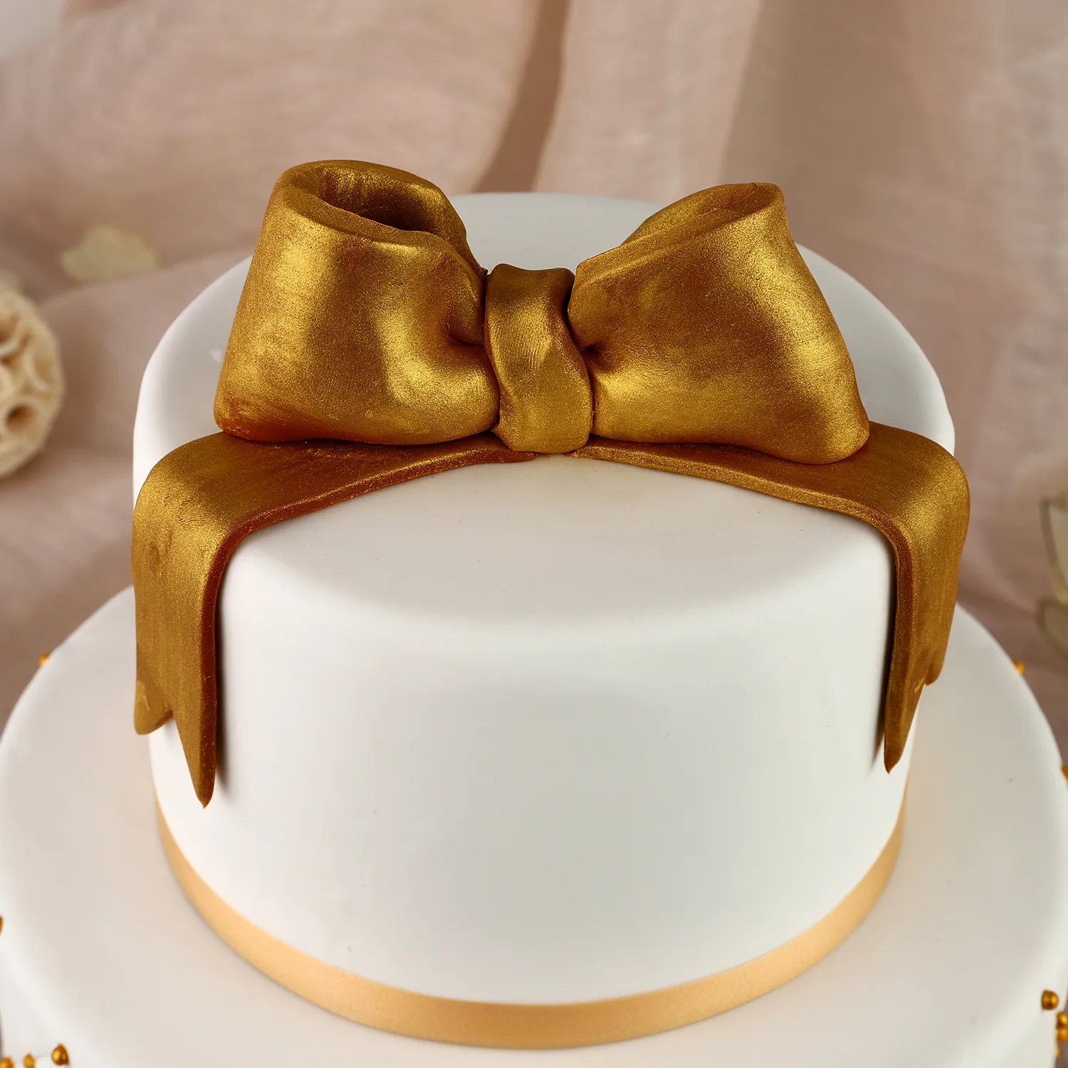 50th Anniversary Fondant 2 Tier Cake Chocolate | Cake2homes