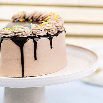 Chocolate Sprinkles Half Cake | Cake2homes