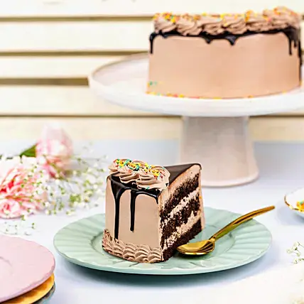 Chocolate Sprinkles Half Cake | Cake2homes