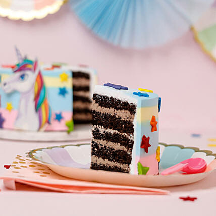 Unicorn Theme Truffle Cake | Cake2homes