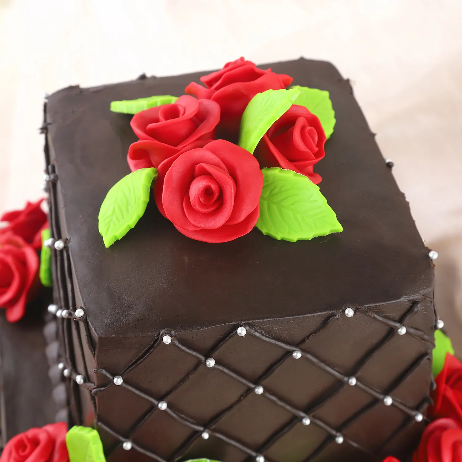 Rose N Truffle 2 Tier Cake | Cake2homes