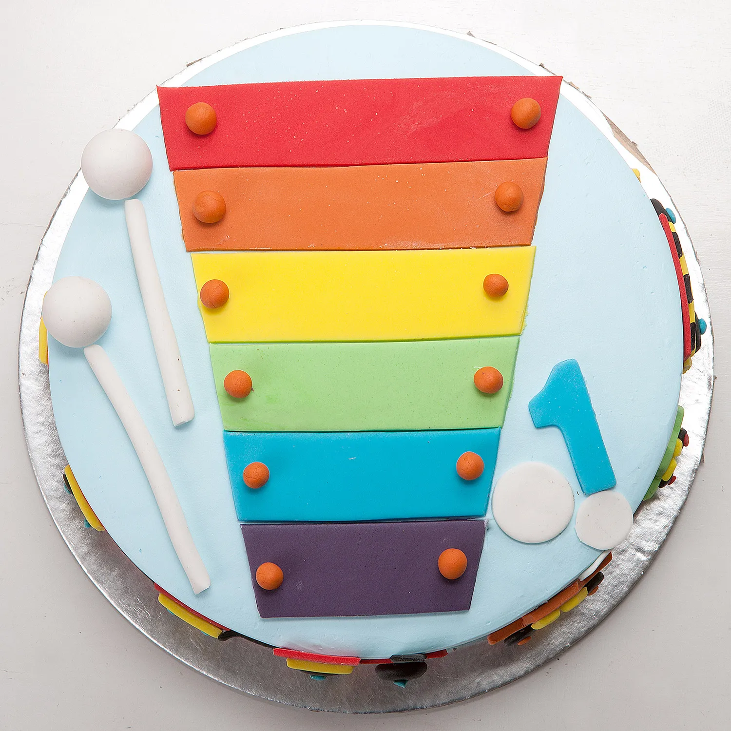 Cool Train First Birthday Vanilla Cake | Cake2homes