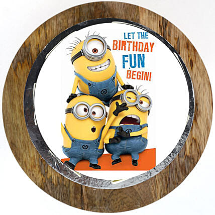 Funny Minions Butterscotch Cake | Cake2homes