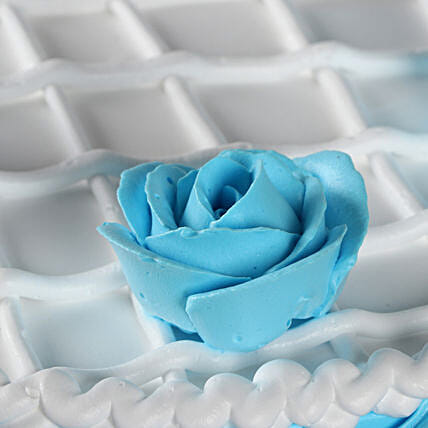 Blue Roses Chocolate Cake | Cake2homes