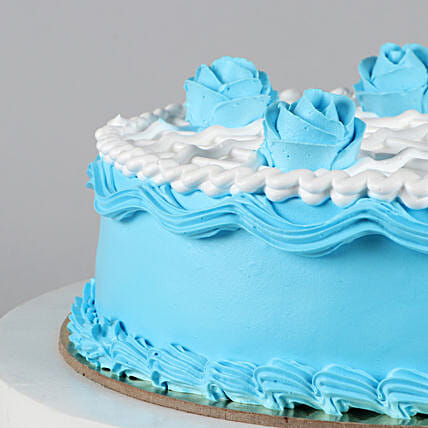 Blue Roses Chocolate Cake | Cake2homes