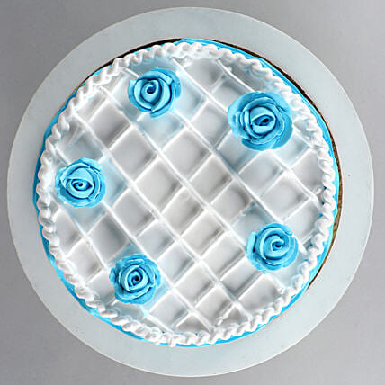 Blue Roses Chocolate Cake | Cake2homes