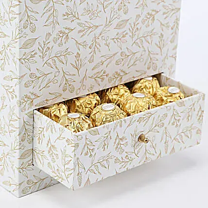 Stylish Box Of Red Roses & Chocolates | Cake2homes