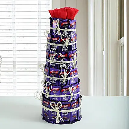 Delicious Dairy Milk Tower | Cake2homes