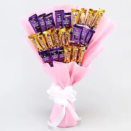 Assorted Cadbury Chocolates Bouquet | Cake2homes