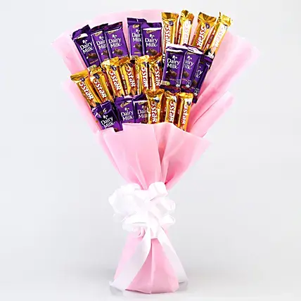 Assorted Cadbury Chocolates Bouquet | Cake2homes