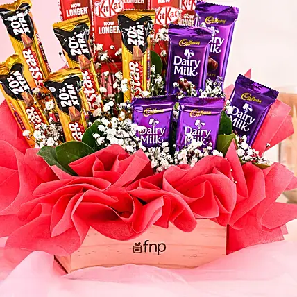 Assorted Chocolates Surprise Arrangement | Cake2homes