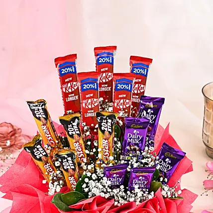 Assorted Chocolates Surprise Arrangement | Cake2homes