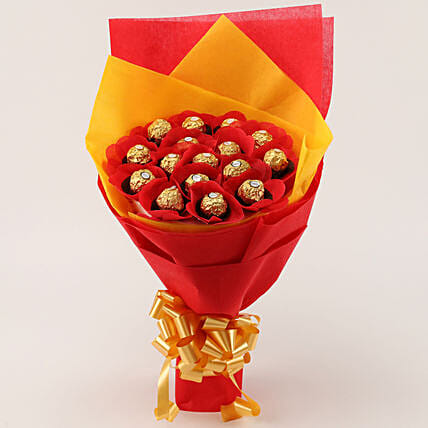 Sweet Ferrero Rocher Chocolate Bouquet | Cake2homes
