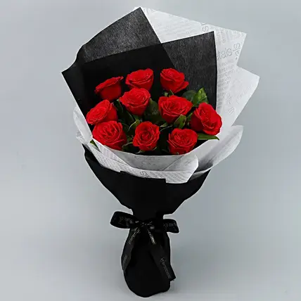 Premium Red Roses Double Wrapped Bouquet | Cake2homes