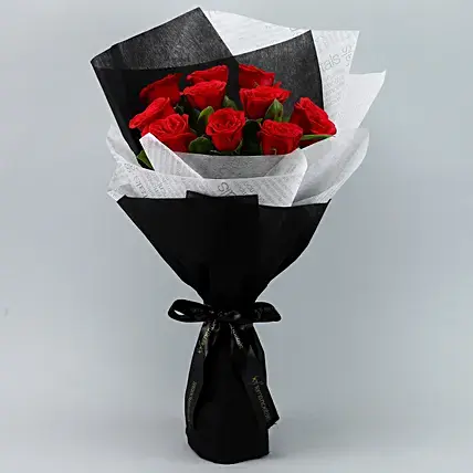 Premium Red Roses Double Wrapped Bouquet | Cake2homes