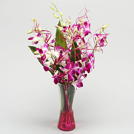 Vibrant Purple Orchid Bunch | Cake2homes