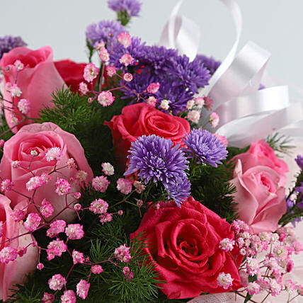 Mesmerising Mixed Roses Black Box | Cake2homes