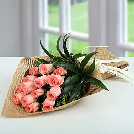 Sweet Pink Roses Bunch | Cake2homes