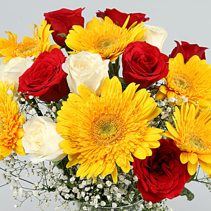 Scintillating Floral Mix Vase | Cake2homes