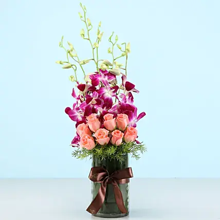 Roses & Orchids Vase | Cake2homes