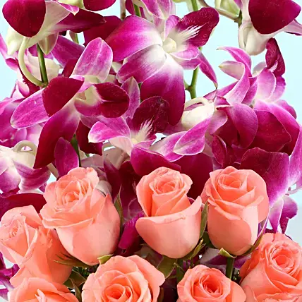 Roses & Orchids Vase | Cake2homes