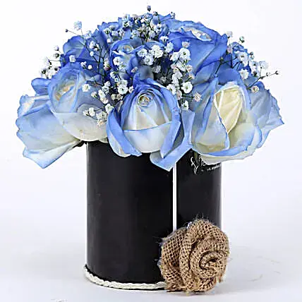 Shaded Love- Blue Roses Arrangement | Cake2homes