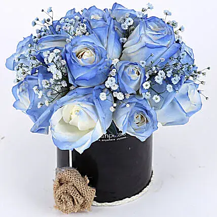 Shaded Love- Blue Roses Arrangement | Cake2homes