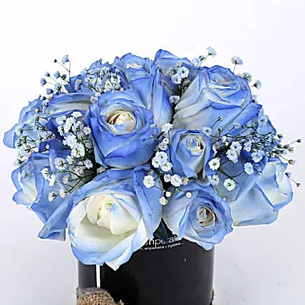 Shaded Love- Blue Roses Arrangement | Cake2homes