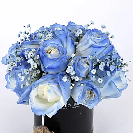 Shaded Love- Blue Roses Arrangement | Cake2homes