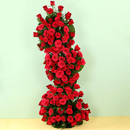 100 Red Roses Premium Arrangement | Cake2homes