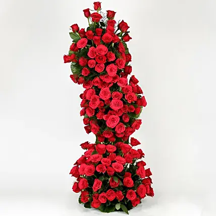 100 Red Roses Premium Arrangement | Cake2homes