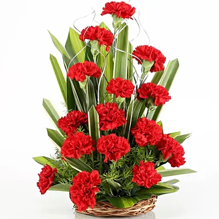 15 Regal Carnations Basket | Cake2homes