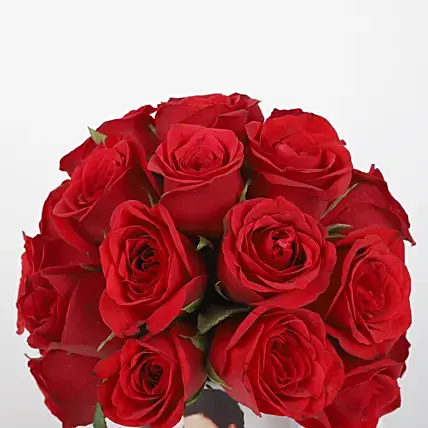 20 Red Roses in White Personalised Mug | Cake2homes