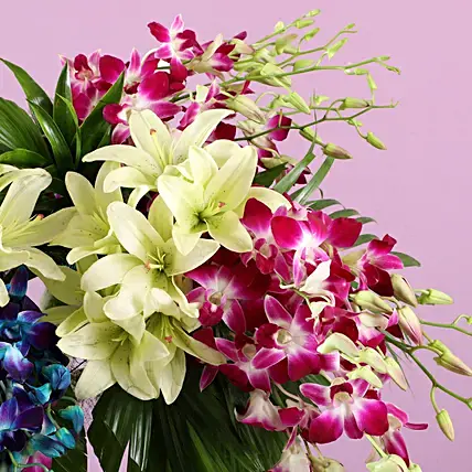 Bright Flowers Tall Arrangement | Cake2homes