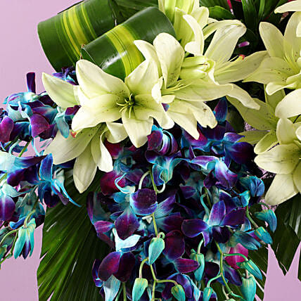 Bright Flowers Tall Arrangement | Cake2homes