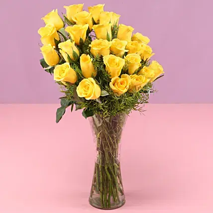 Exquisite 24 Yellow Roses Bouquet | Cake2homes