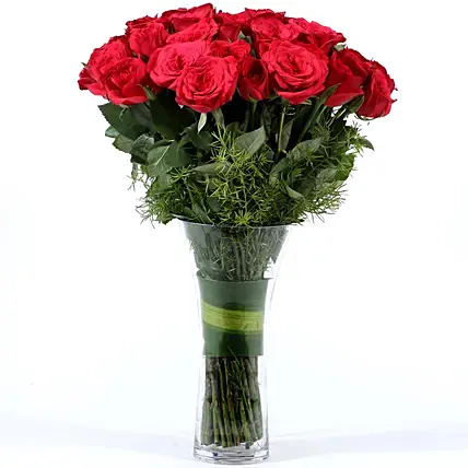 Compassionate Red Roses Vase | Cake2homes