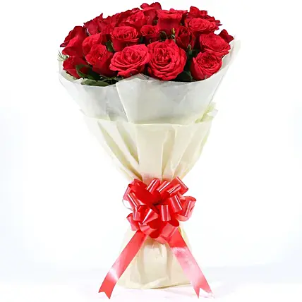Exquisite 25 Red Roses Bouquet | Cake2homes