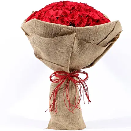 Majestic Gesture 100 Red Roses Bouquet | Cake2homes