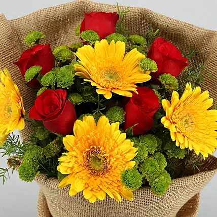 Bright Beauty Gerbera Floral Bouquet | Cake2homes