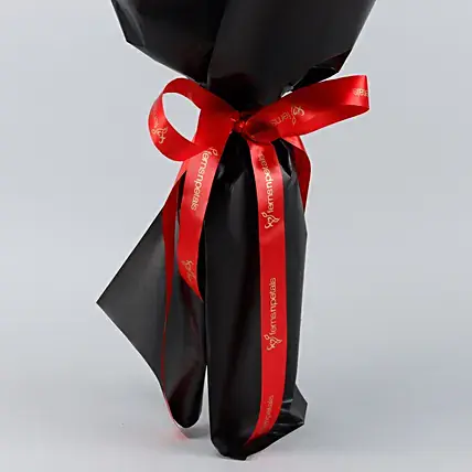 Red Roses & White Stoma Bouquet | Cake2homes