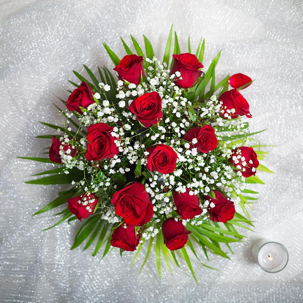 Love For Red Roses Arrangement | Cake2homes