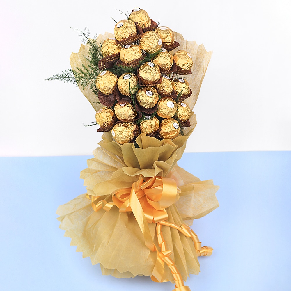 Ferrero Rocher Chocolate Candy Bouquet | Cake2homes