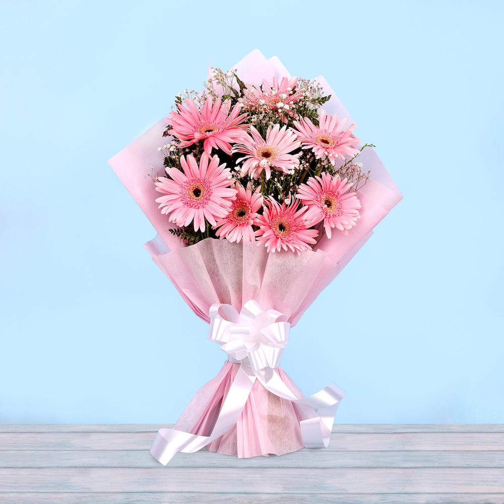 Magic Of Love Pink Floral Bunch | Cake2homes