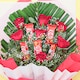 Red Sprayed Bouquet | Cake2homes